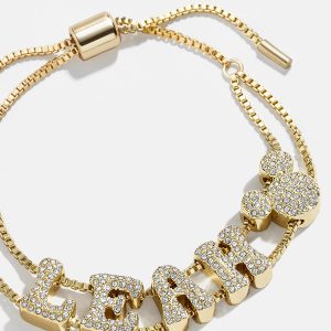 Disney Mickey Mouse Custom Slider Bracelet - Pav?? Bubble Double Strand