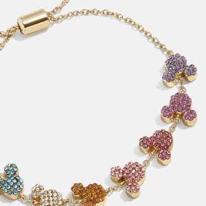 Mickey Mouse Disney Pavé Pull-Tie Bracelet