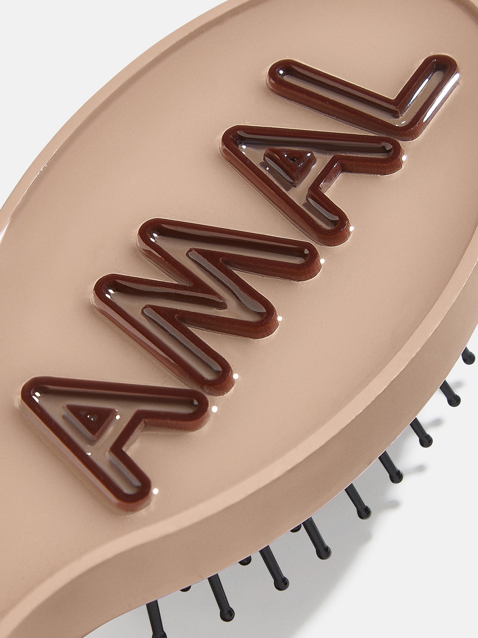 Mini Fine Line Custom Hair Brush - Light Brown/Dark Brown - Image 4