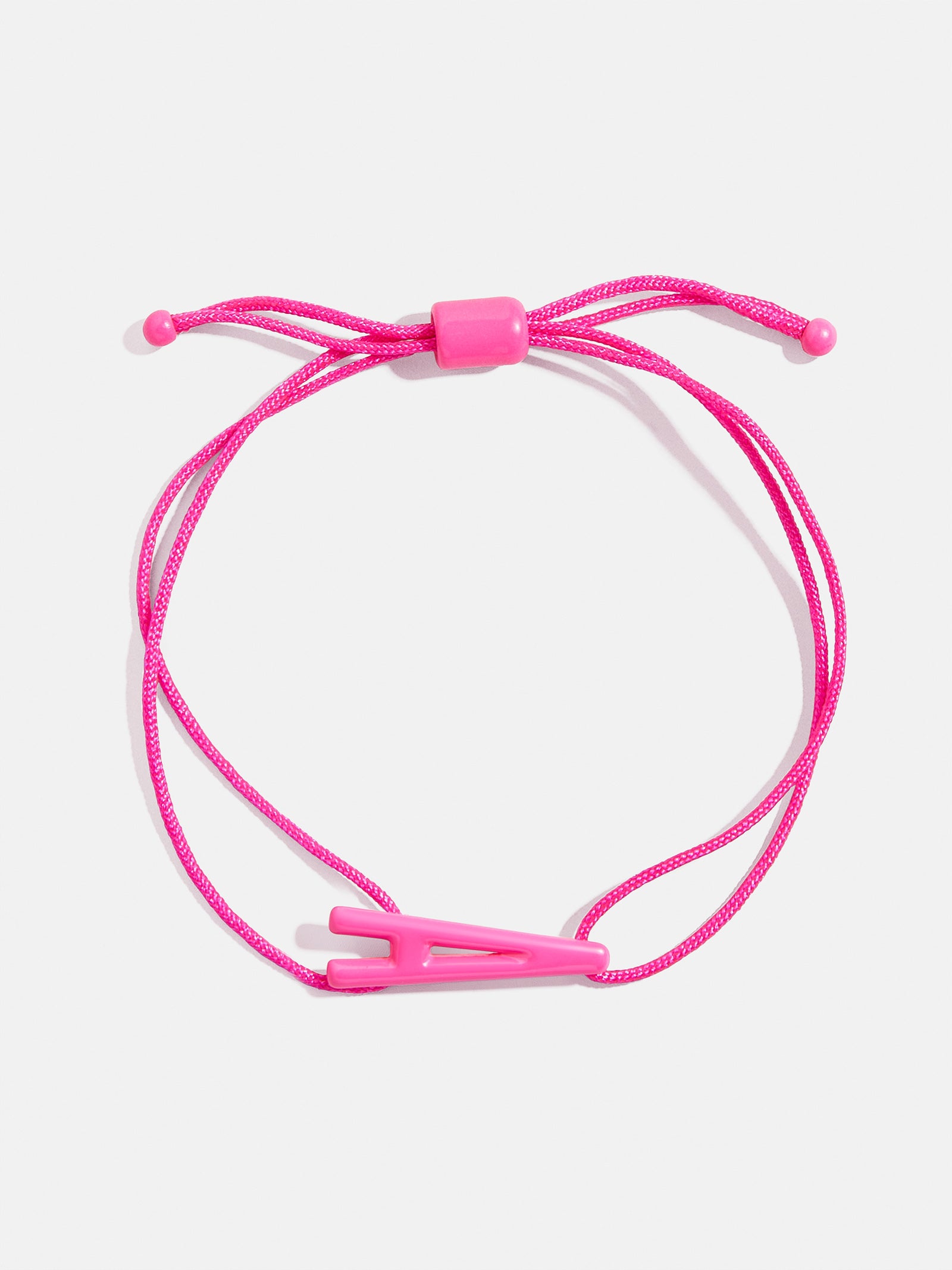 East West Initial Cord Bracelet - Hot Pink - Image 4