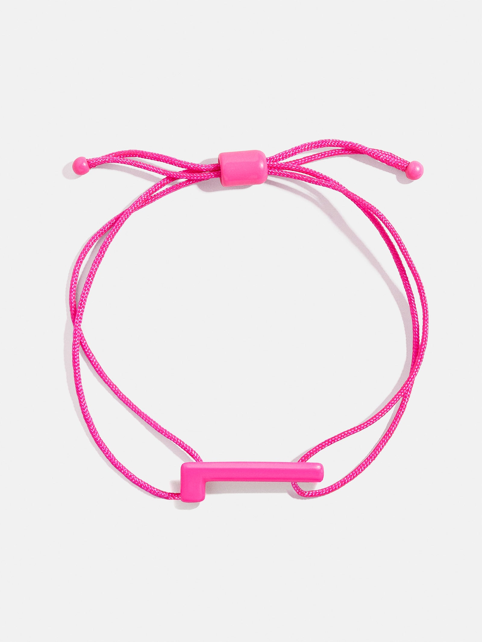 East West Initial Cord Bracelet - Hot Pink - Image 15