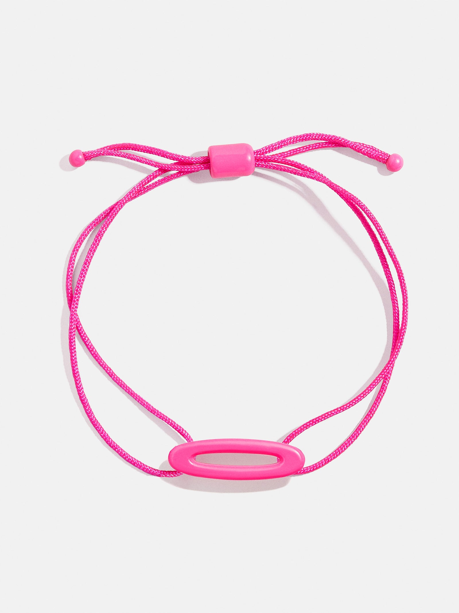 East West Initial Cord Bracelet - Hot Pink - Image 18