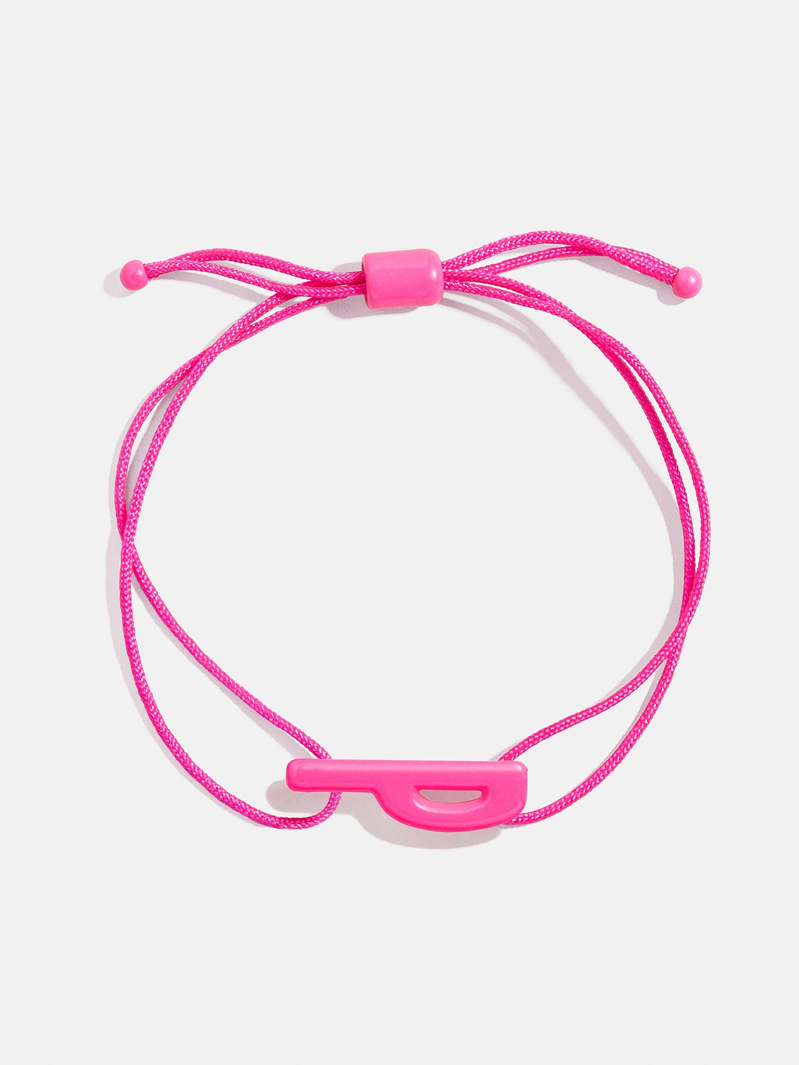 East West Initial Cord Bracelet - Hot Pink - Image 19