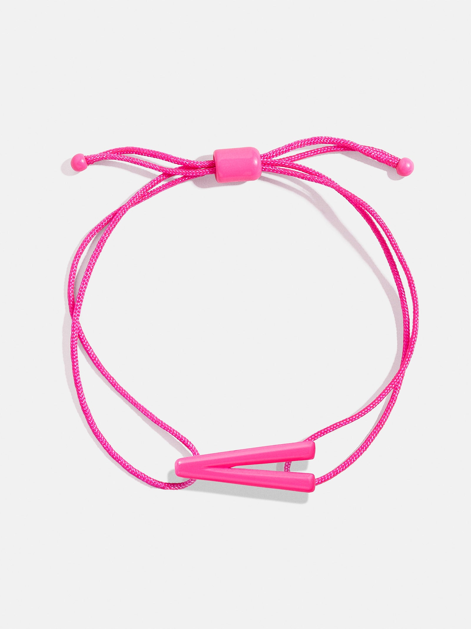 East West Initial Cord Bracelet - Hot Pink - Image 23