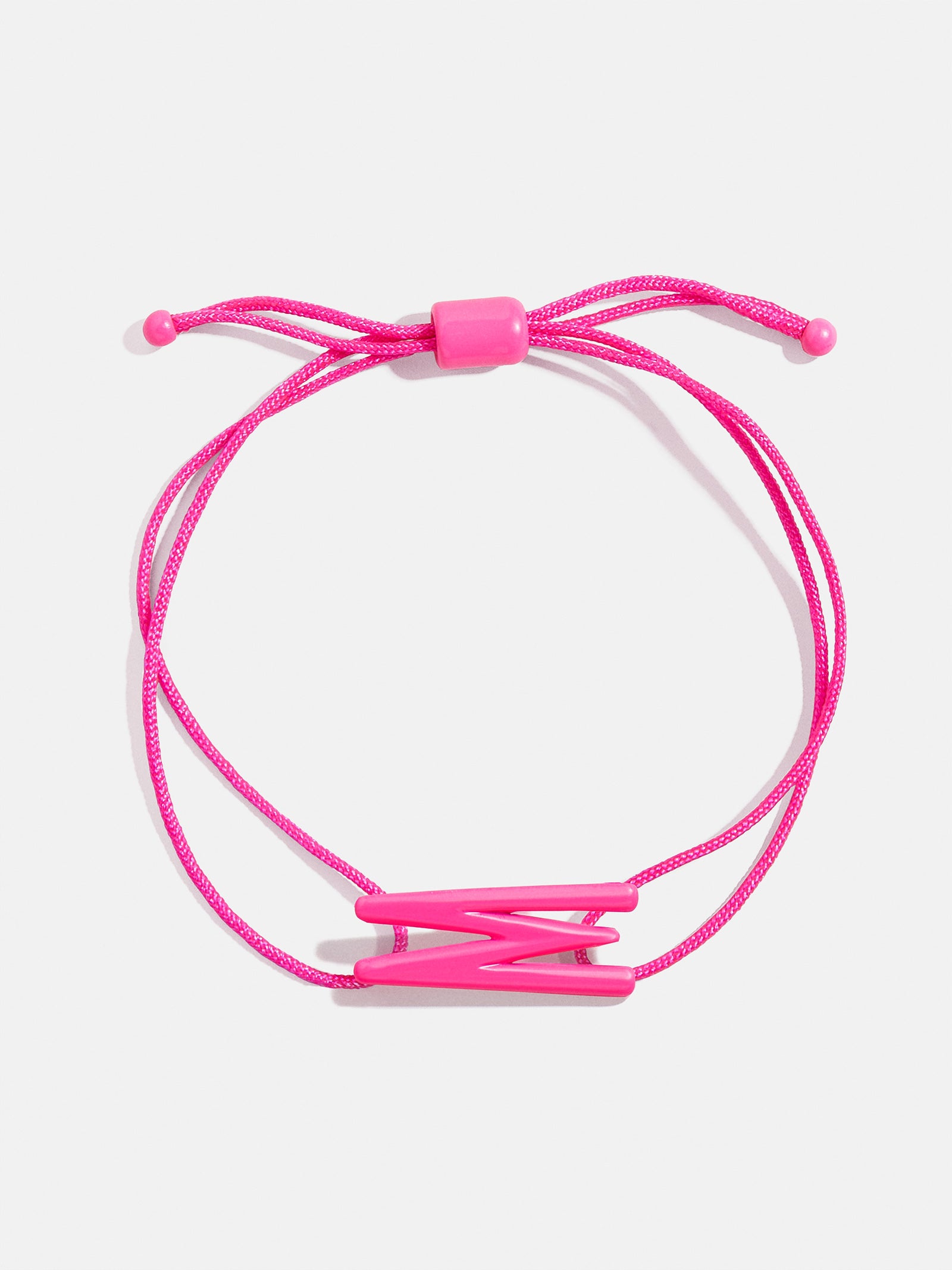 East West Initial Cord Bracelet - Hot Pink - Image 24