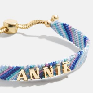 Woven Kids' Custom Friendship Bracelet - Blue Ombre Stripe