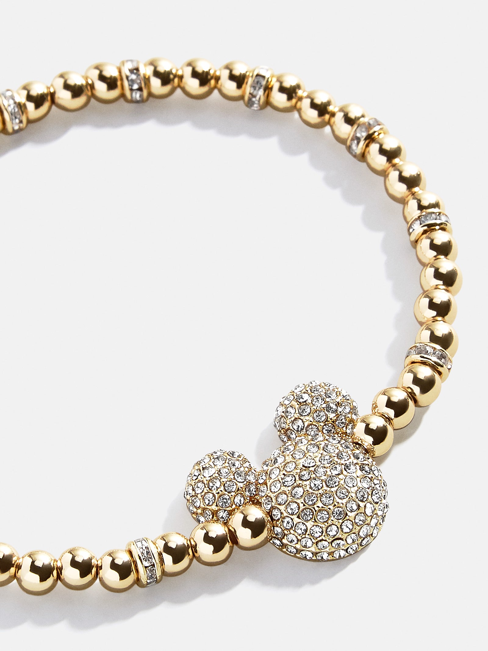 Mickey Mouse Disney Pav?? Bracelet - Gold/Pav??