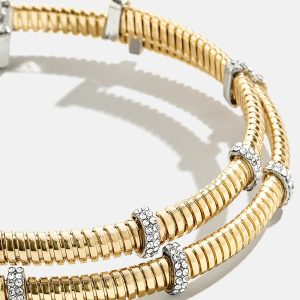 Eve Cuff Bracelet - Gold/Pav??