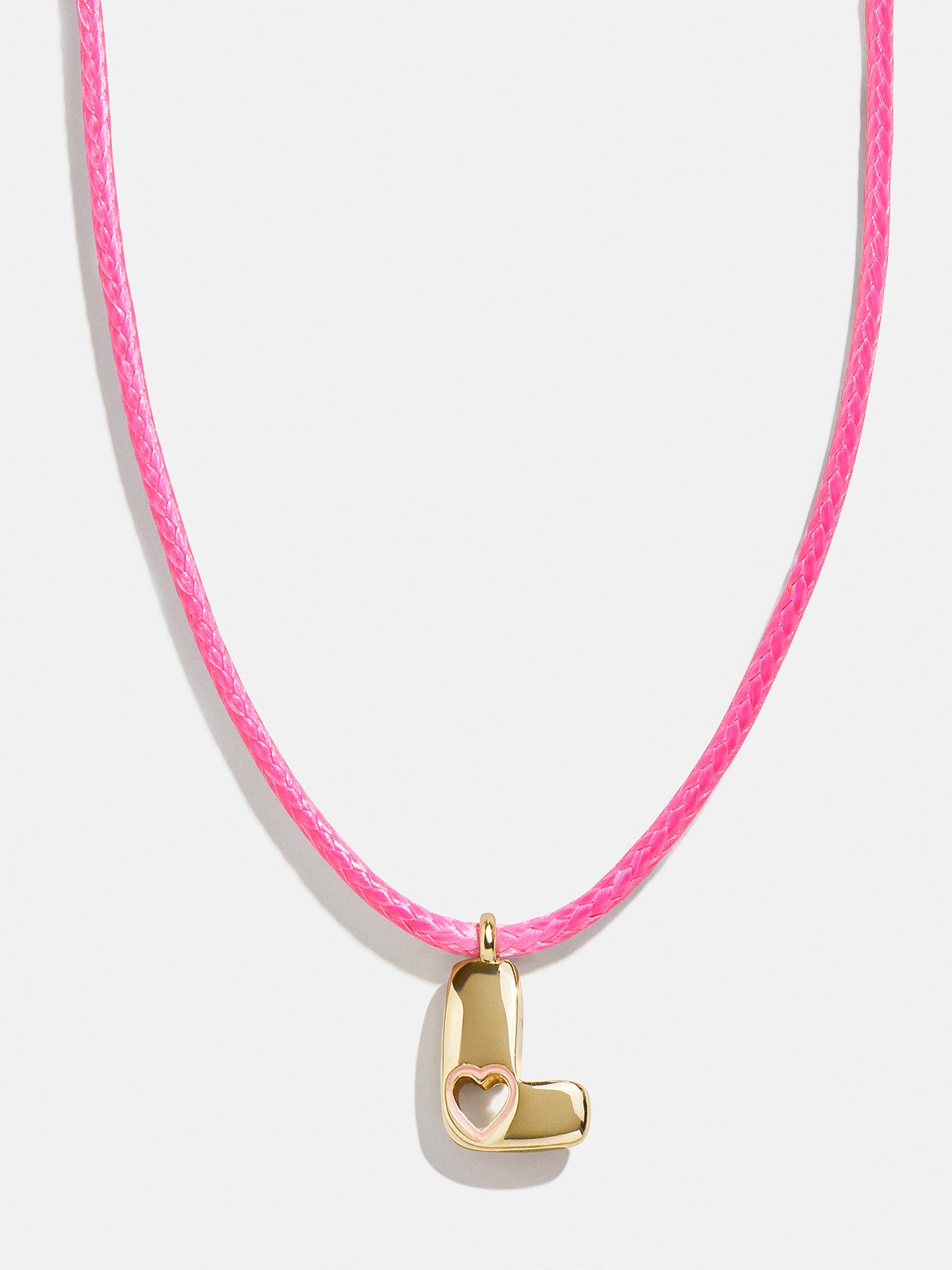Pretty in Pink Kids Initial Necklace - Light Pink - Image 14