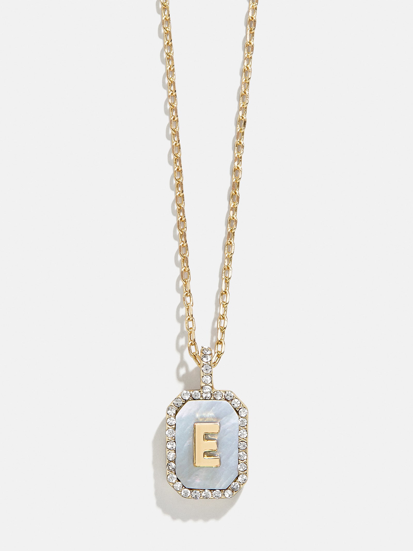 Gold & Mother Of Pearl Initial Necklace - Dark Mother Of Pearl - Image 7