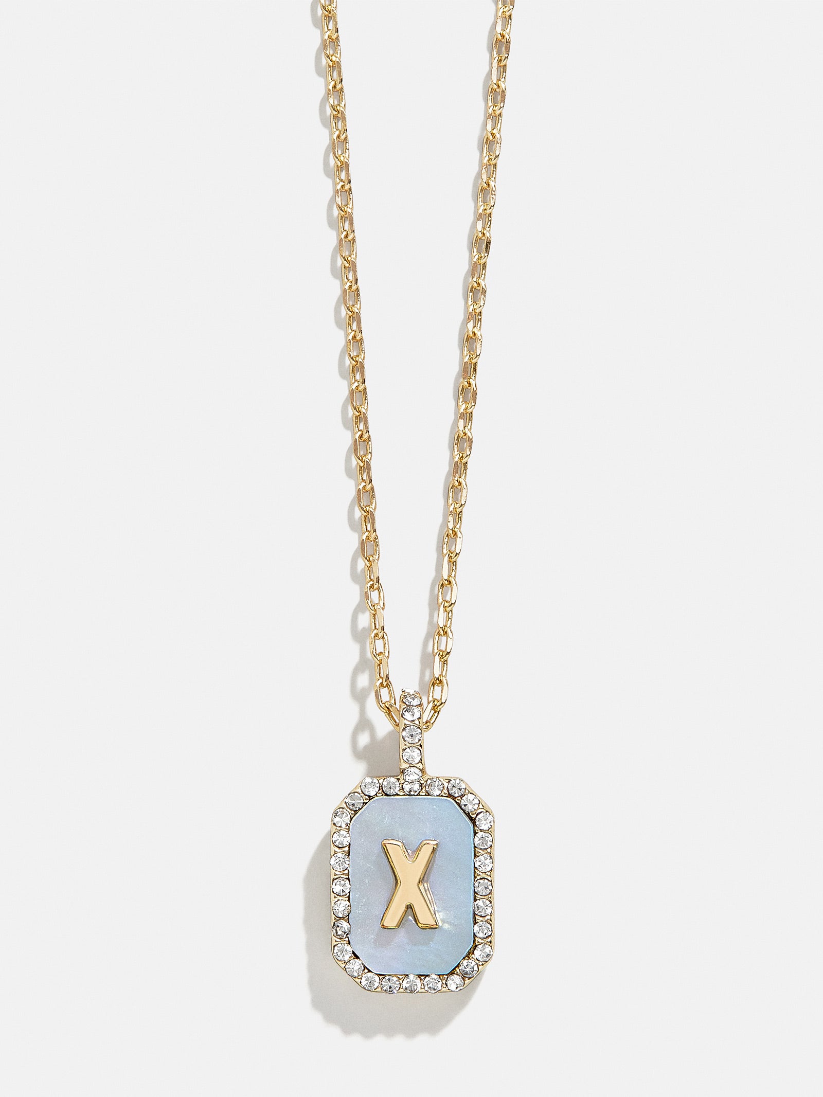 Gold & Mother Of Pearl Initial Necklace - Dark Mother Of Pearl - Image 26