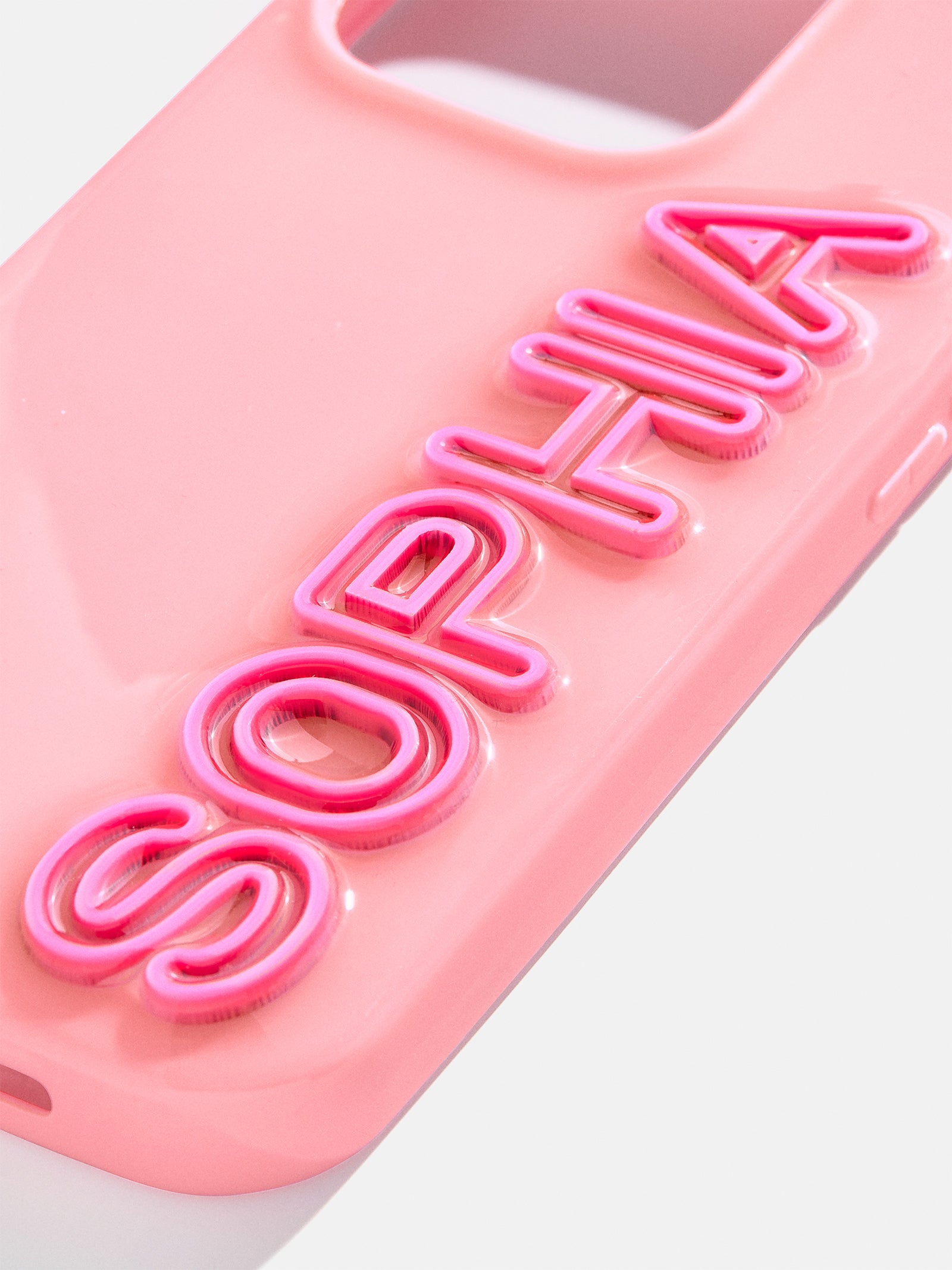 Fine Line Custom iPhone Case - Blush/Pink - Image 2