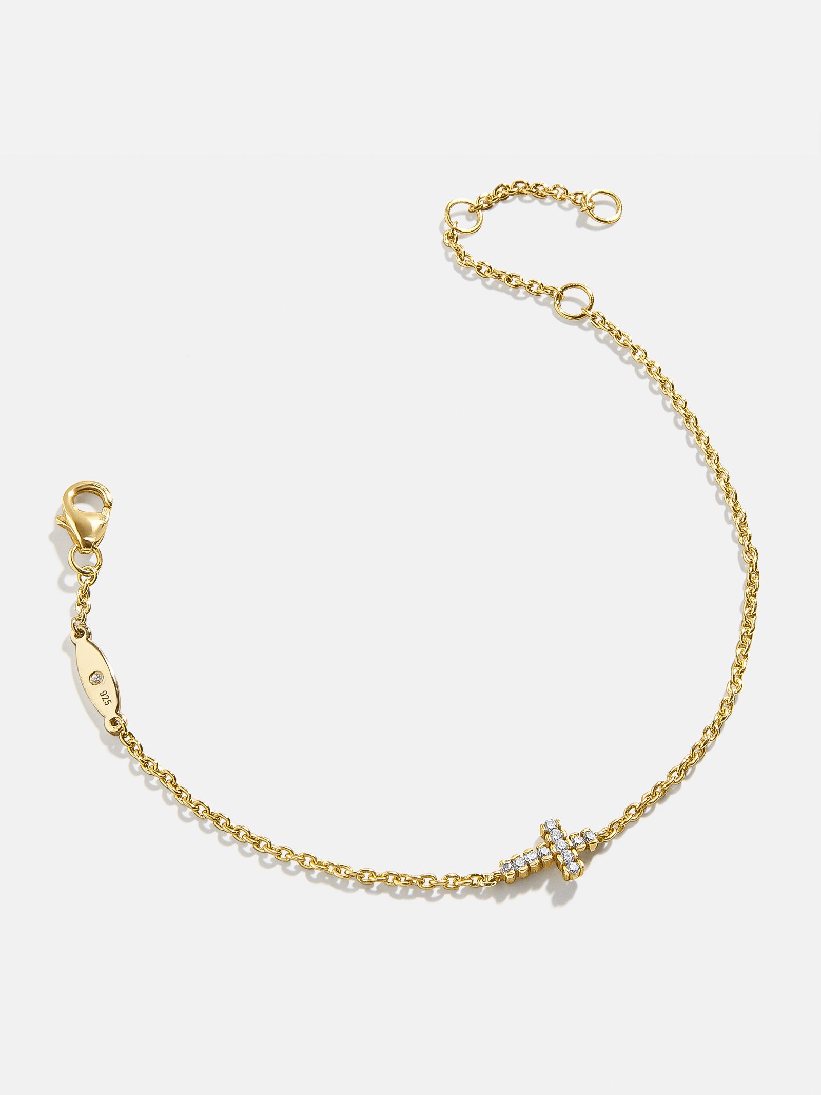 18K Gold Agape Bracelet - Cross - Image 3