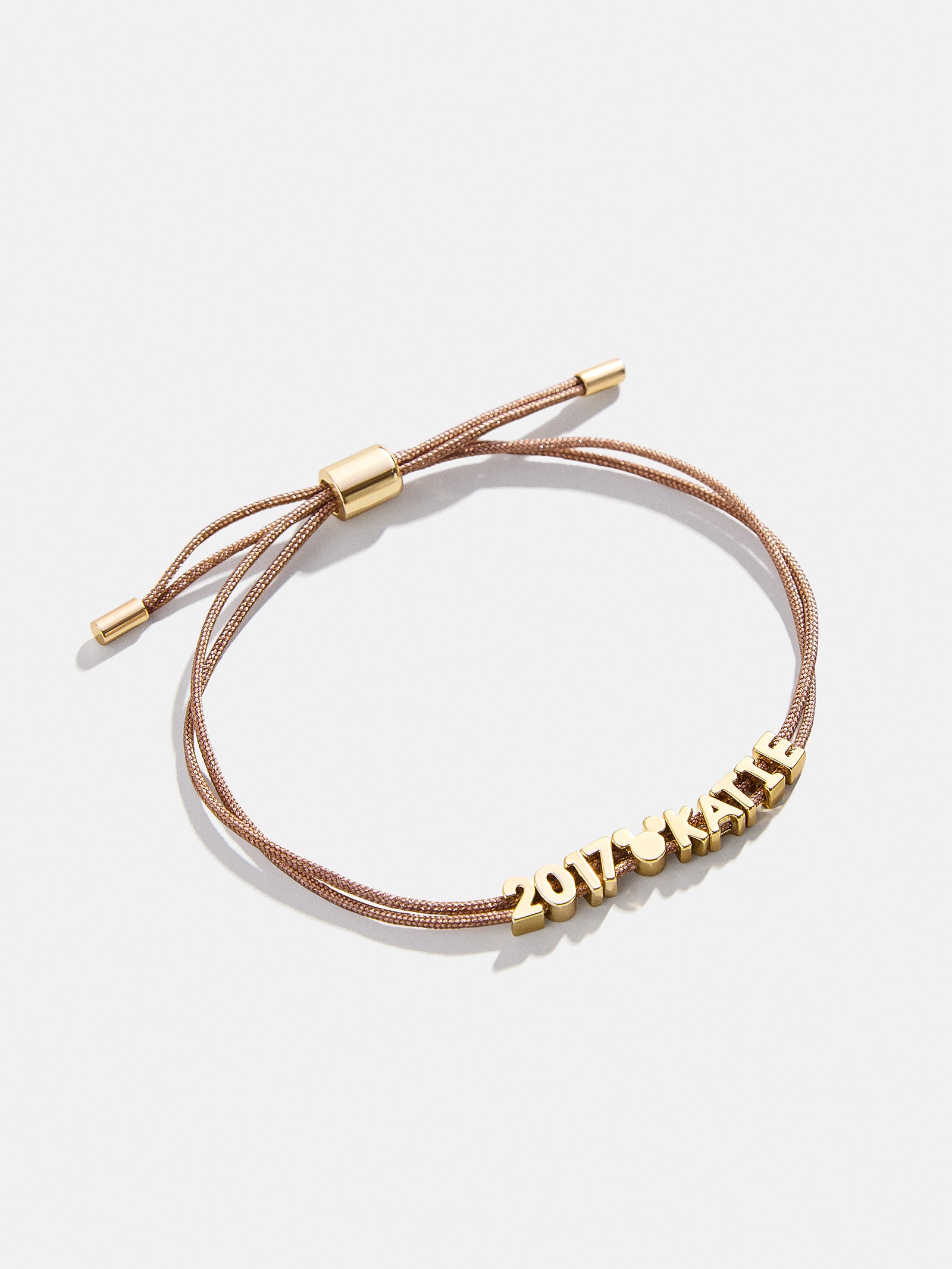 Disney Mickey Mouse Custom Cord Bracelet - Taupe - Image 3