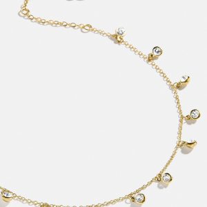 Clio Waterproof Anklet - Gold/Pav??