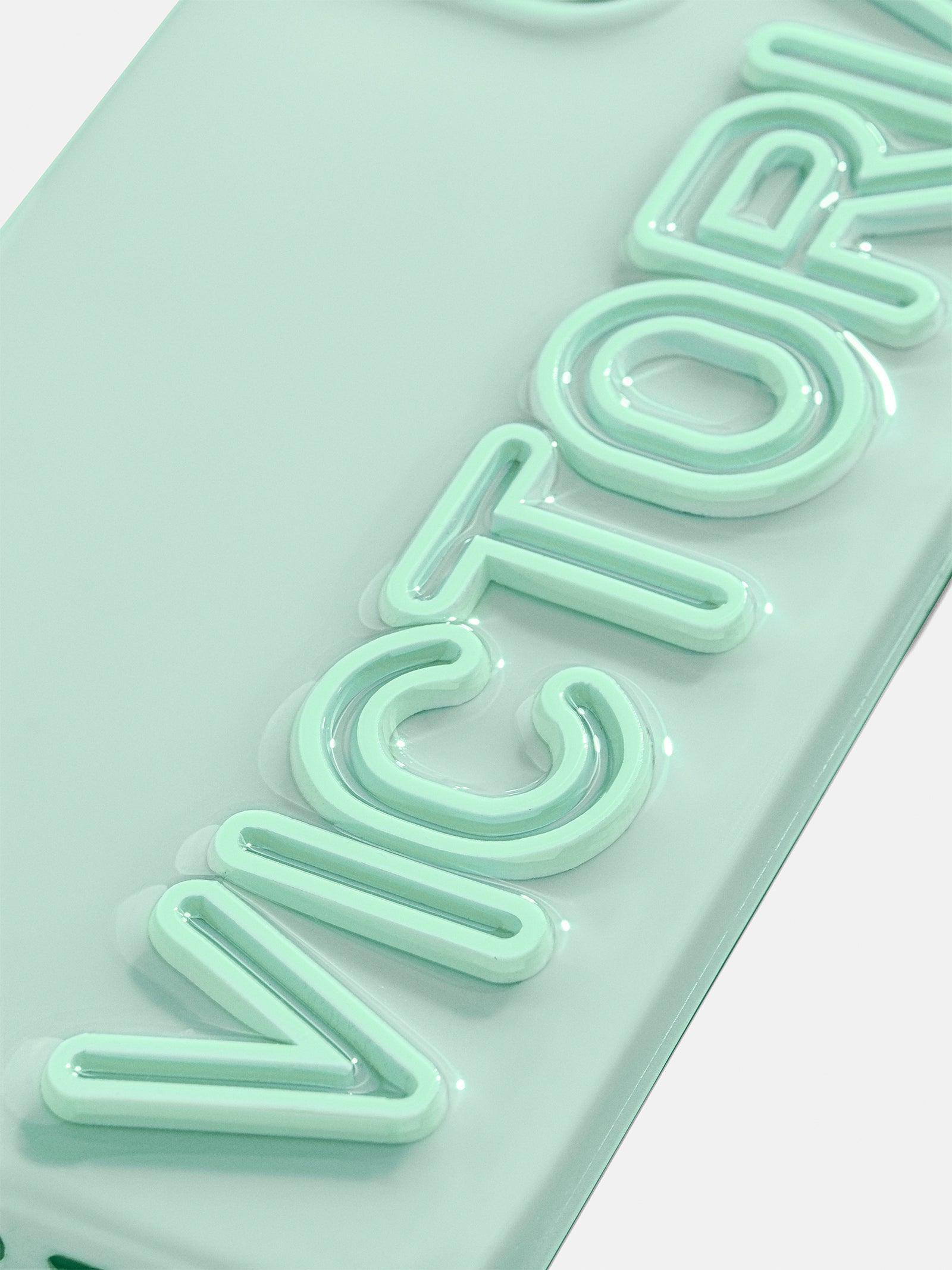 Fine Line Custom iPhone Case - Mint - Image 2