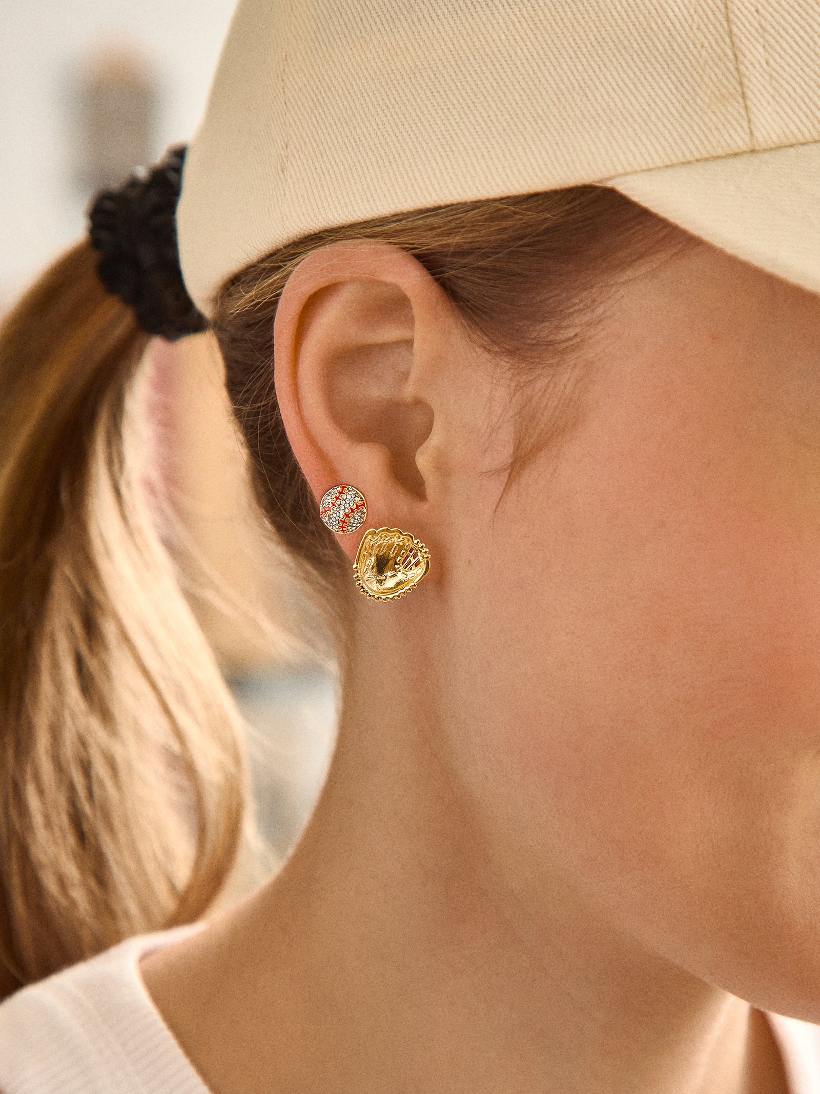 Perfect Catch Earring Set - Baseball - Image 2