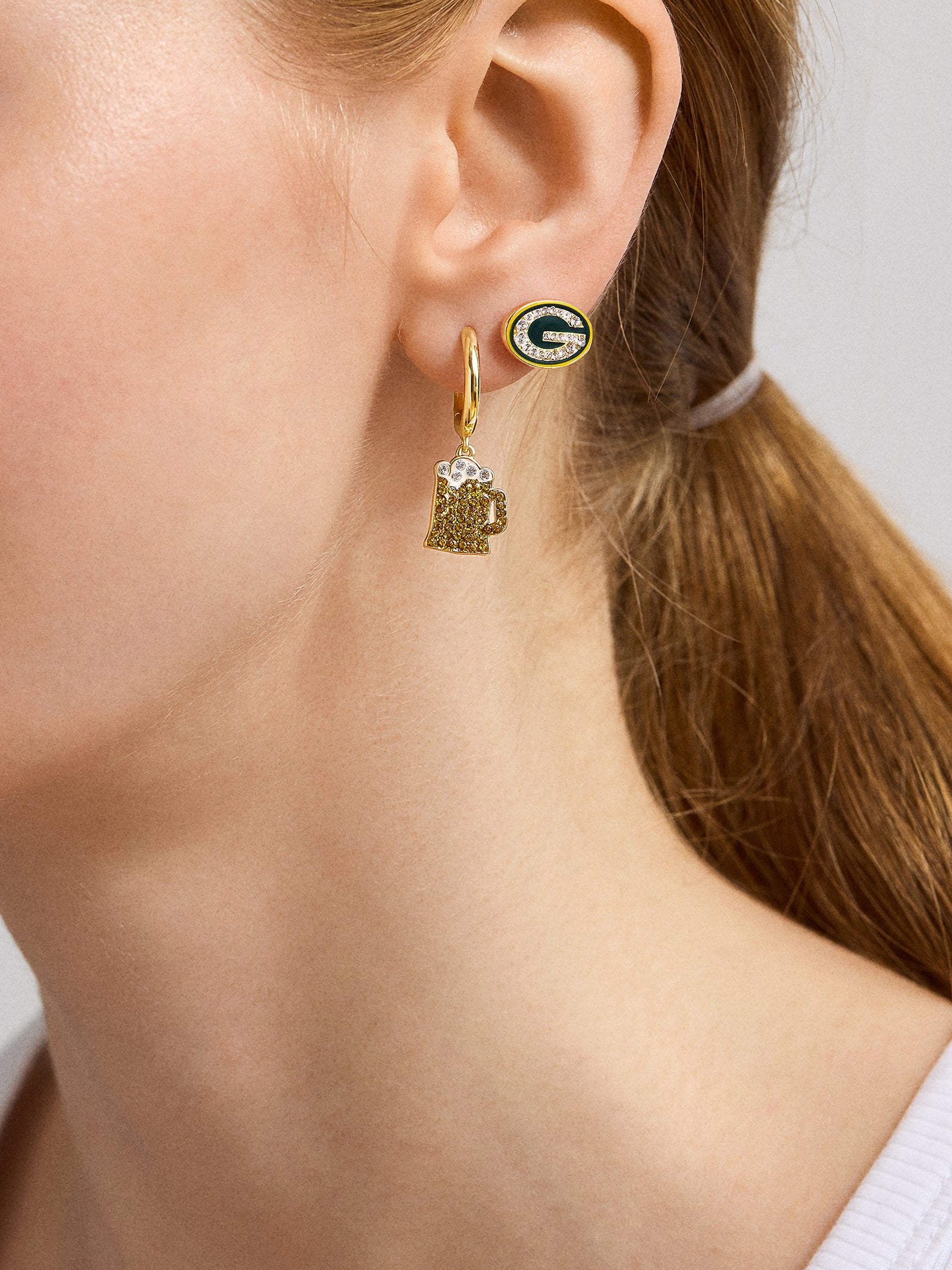 NFL Earring Set - Green Bay Packers - Image 2