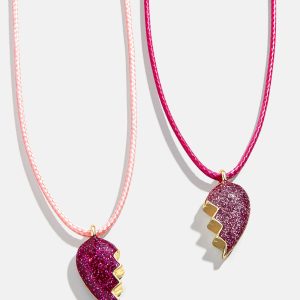Kids' Heart BFF Necklace Set - Split Heart