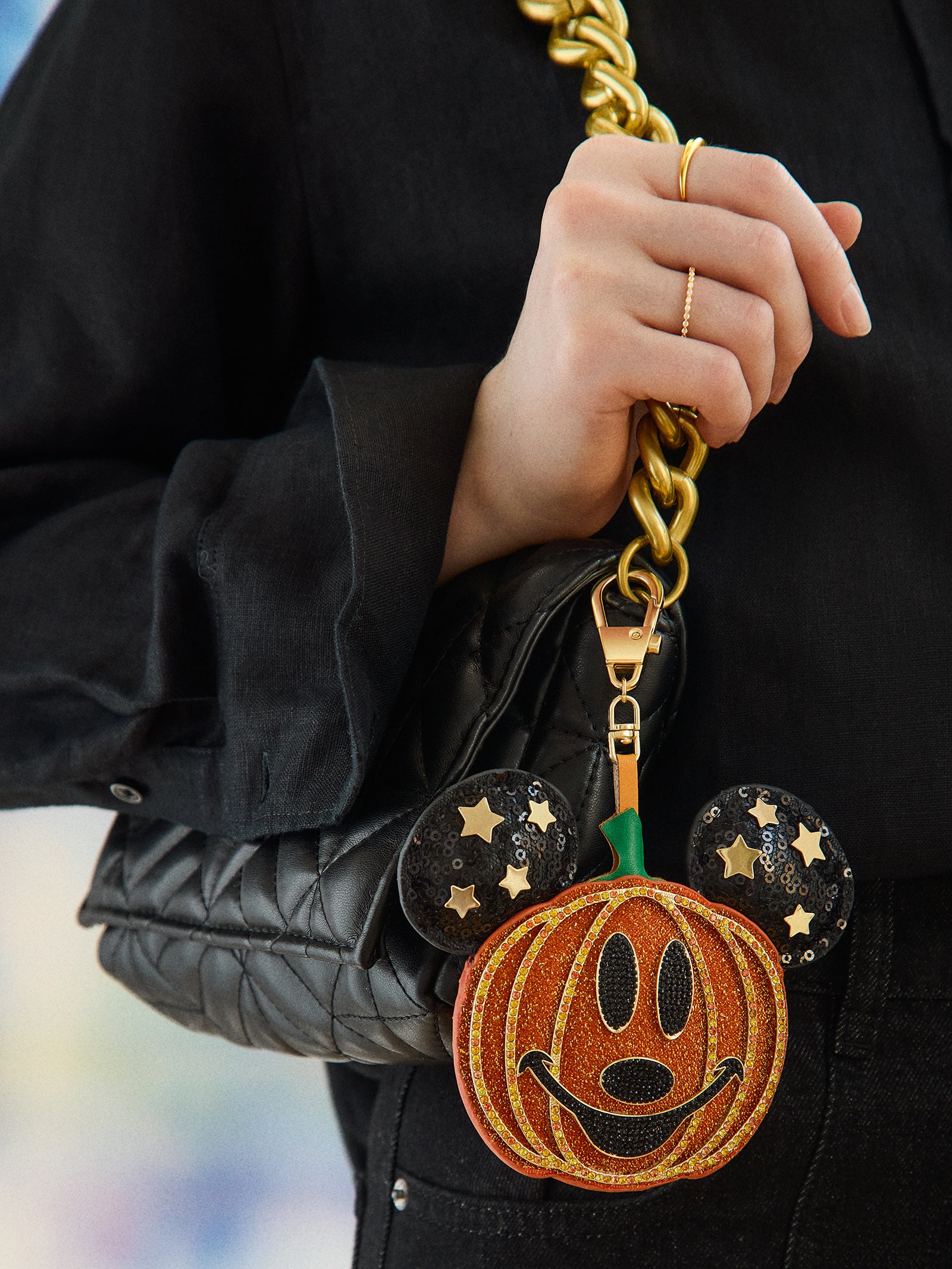Mickey Mouse Disney Pumpkin Puff Bag Charm - Disney Pumpkin Puff Bag Charm - Image 3