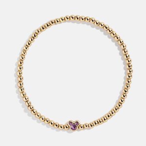 Disney Mickey Mouse Birthstone Pisa Bracelet - Light Amethyst