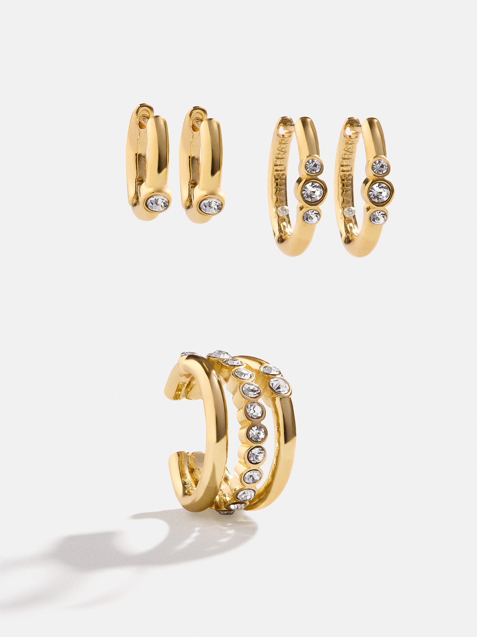 Blythe Earring Set - Gold/Pav??