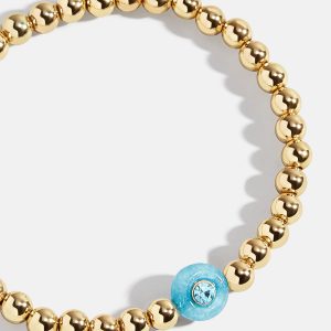 Semi-Precious Birthstone Pisa Bracelet - Aquamarine
