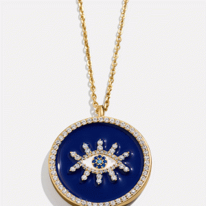 18K Gold Evil Eye Reversible Pendant Necklace - Evil Eye