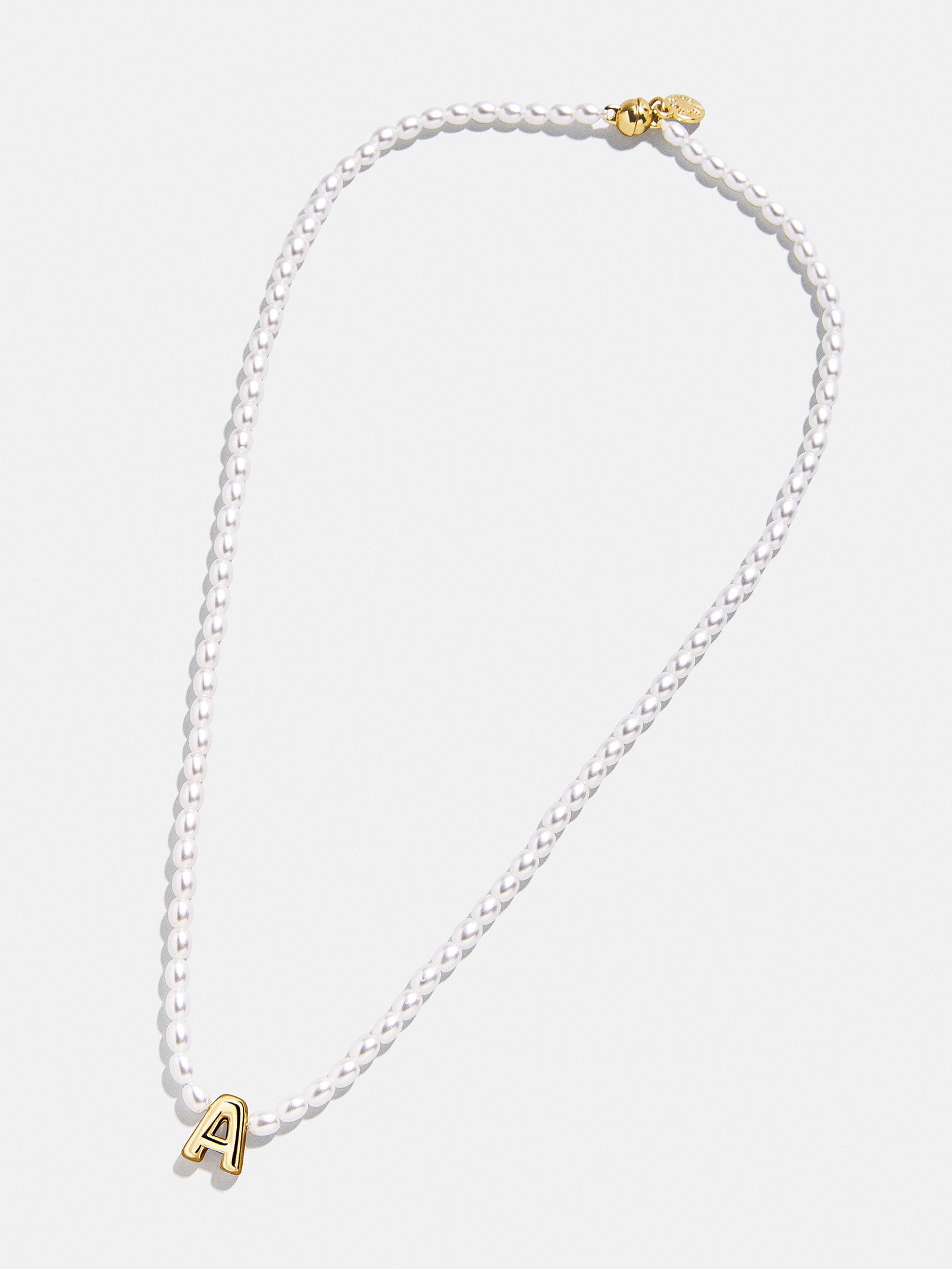 Playful Pearls Kids' Initial Necklace - Gold/Pearl - Image 30