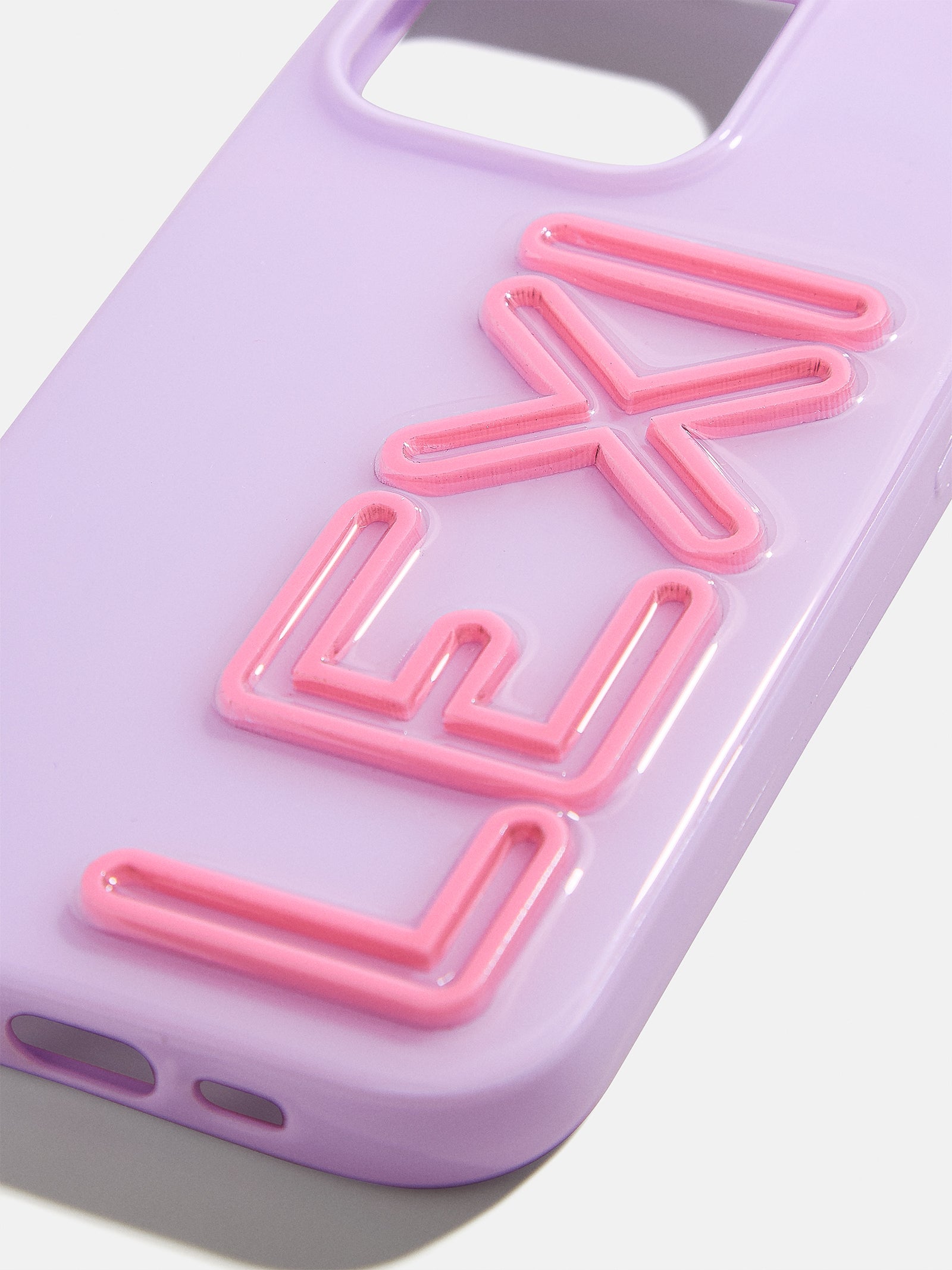 Fine Line Custom iPhone Case - Lavender/Pink - Image 2