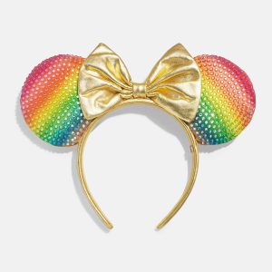Minnie Mouse Disney Rainbow Ears Headband - Minnie Mouse Rainbow Ears