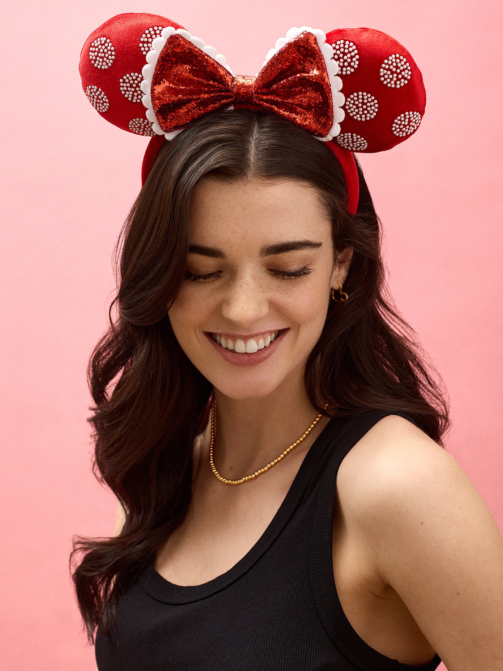 Disney Minnie Mouse Pearl Polka Dot Ears Headband - Minnie Mouse Pearl Polka Dot Ears - Image 2