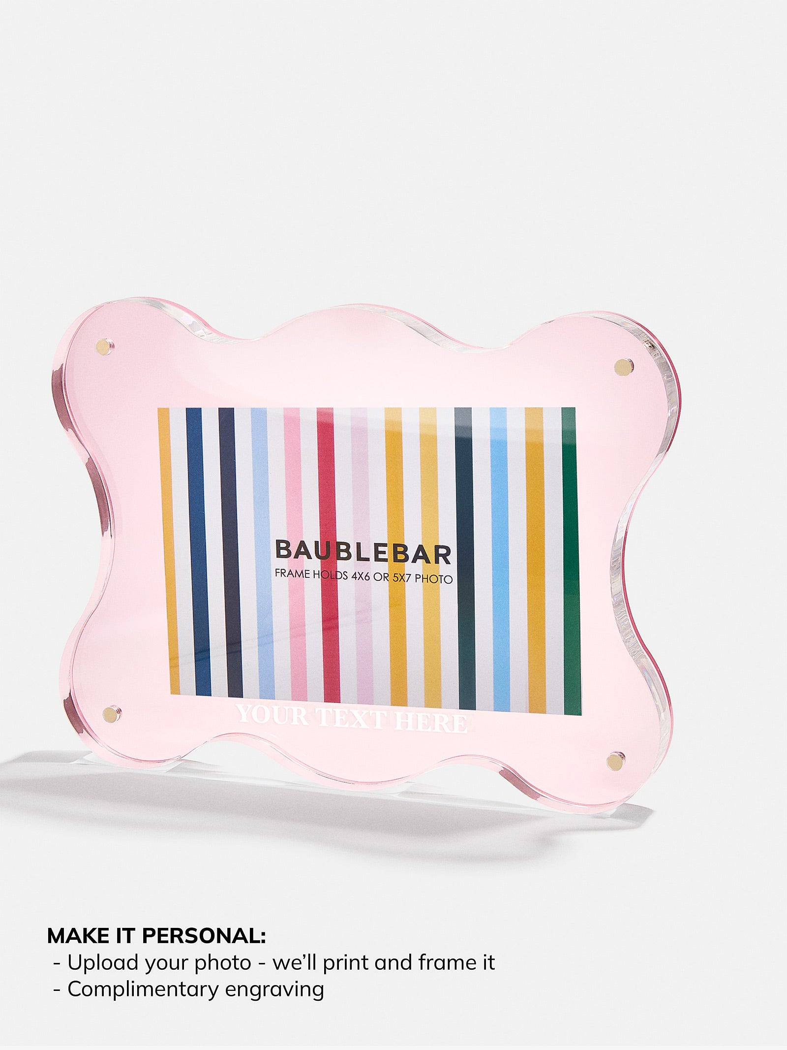 Picture Perfect Horizontal Acrylic Frame - Retro Wavy - Image 12