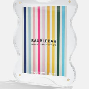 Picture Perfect Vertical Acrylic Frame  - Retro Wavy Shape