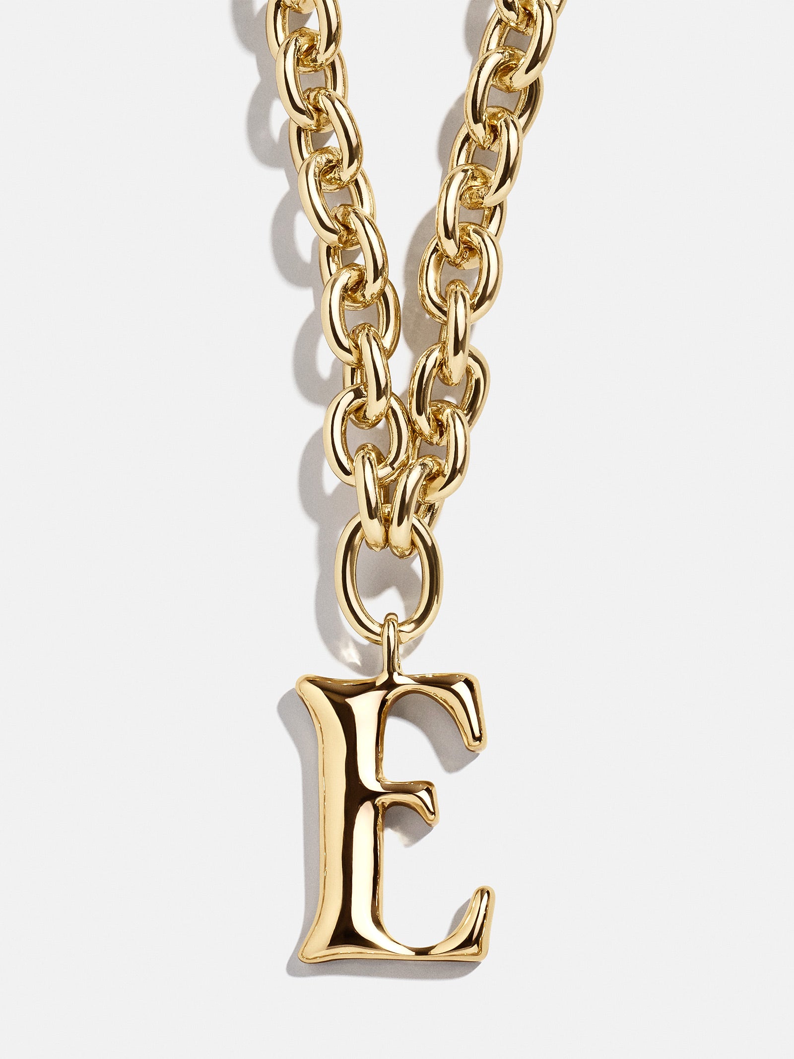 Chunky Charm Initial Necklace - Gold - Image 7