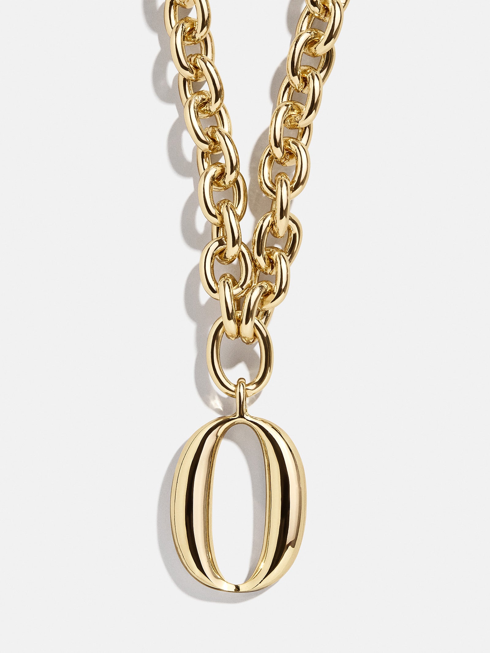 Chunky Charm Initial Necklace - Gold - Image 17