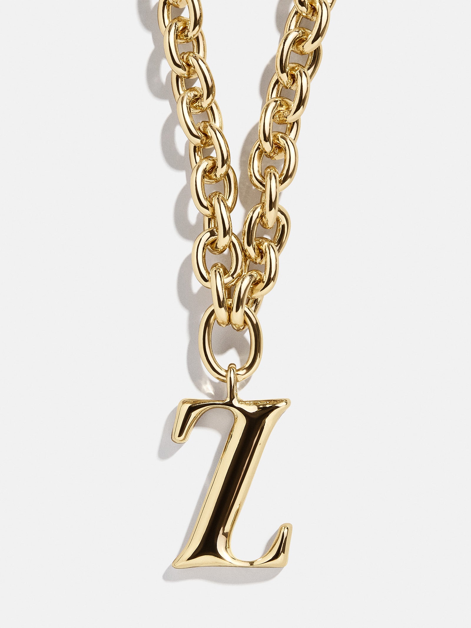 Chunky Charm Initial Necklace - Gold - Image 27