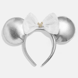 Disney Minnie Mouse Ears Silver Headband - Minnie Mouse Silver Ears