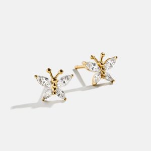 Soar 18K Gold Kids' Butterfly Earrings - Butterfly