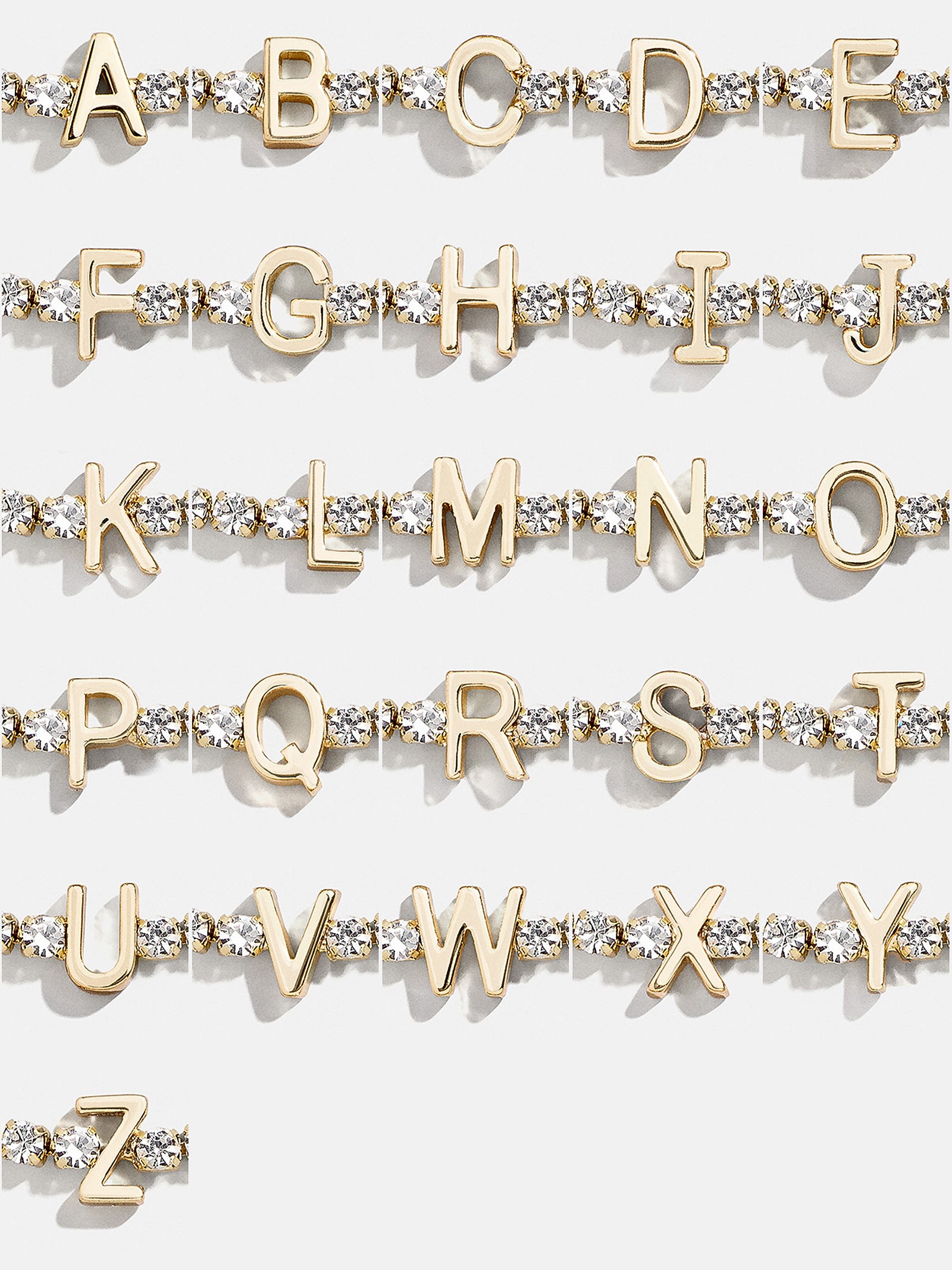 Lyanna Initial Tennis Bracelet - Gold/Pav?? - Image 30