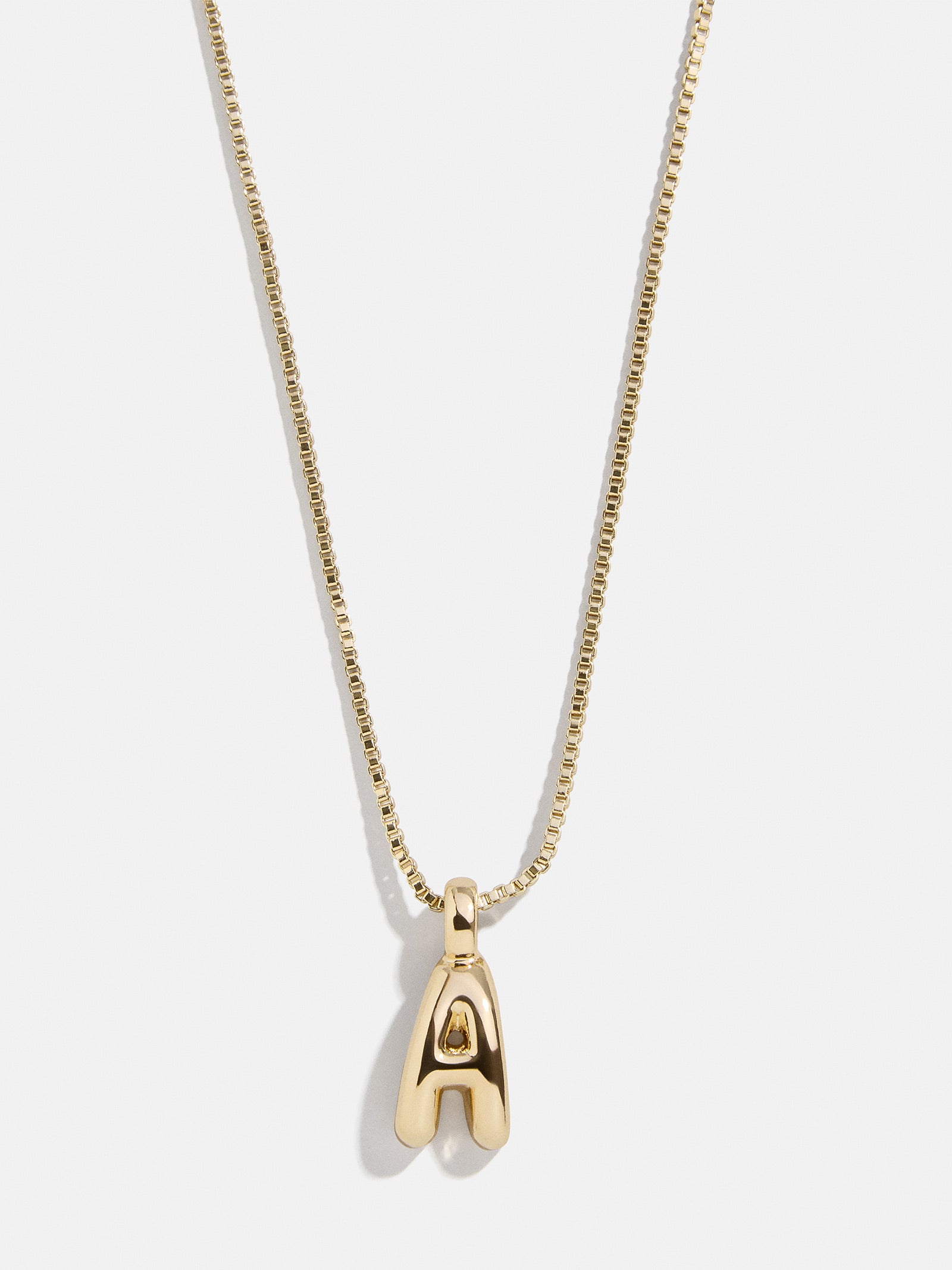 Gwen Mini Bubble Initial Necklace - Gold - Image 4