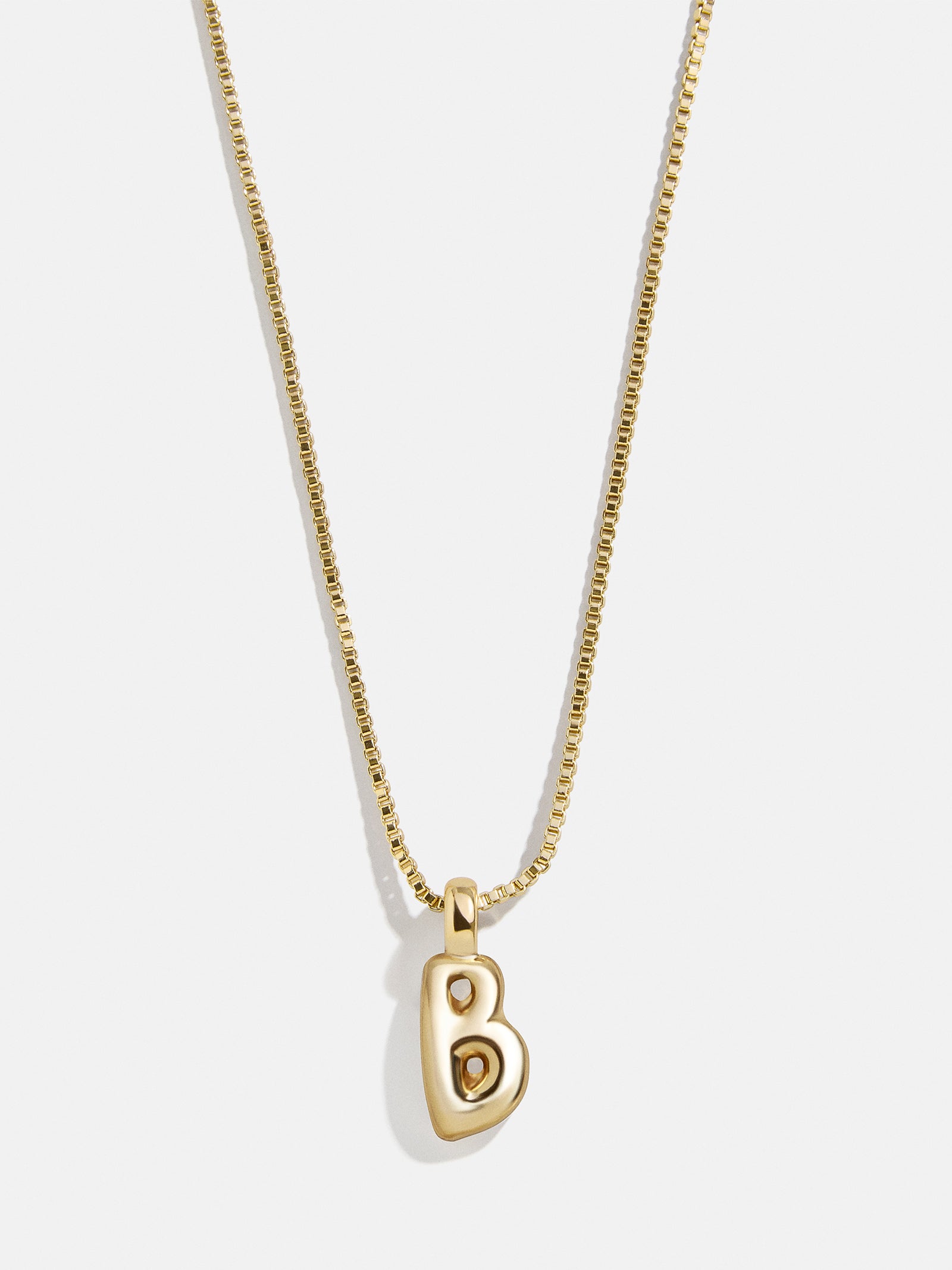 Gwen Mini Bubble Initial Necklace - Gold - Image 5