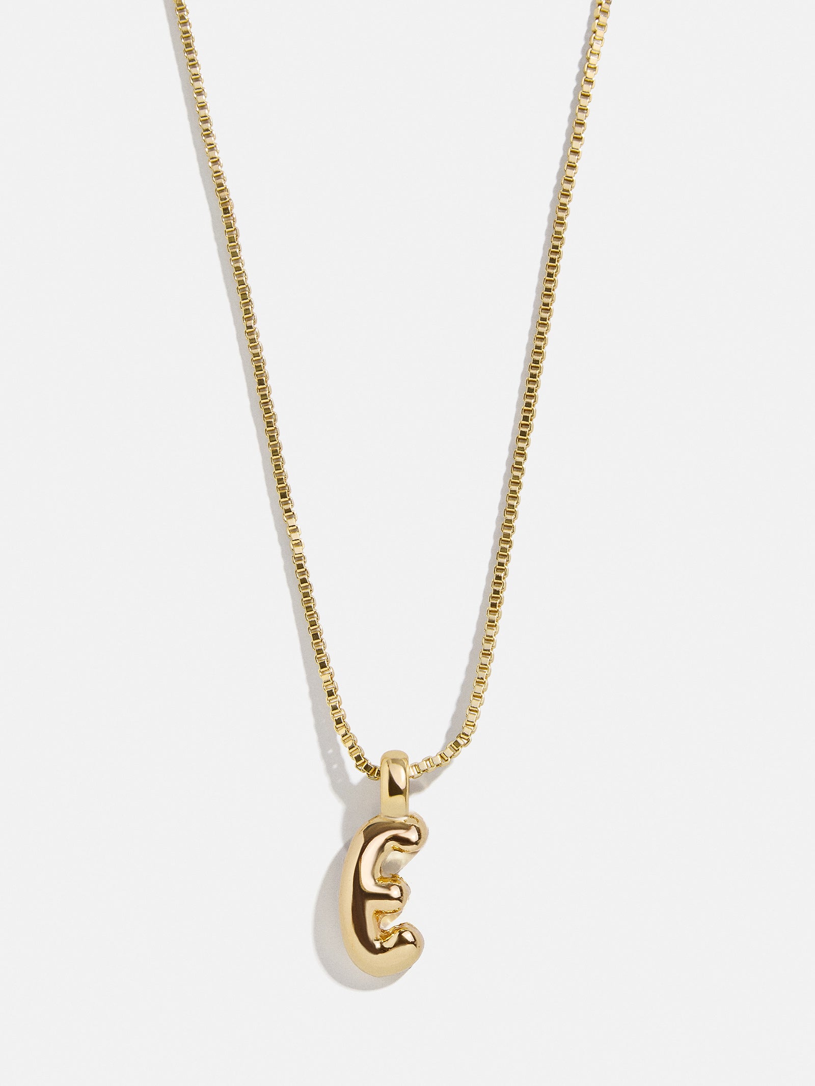 Gwen Mini Bubble Initial Necklace - Gold - Image 8