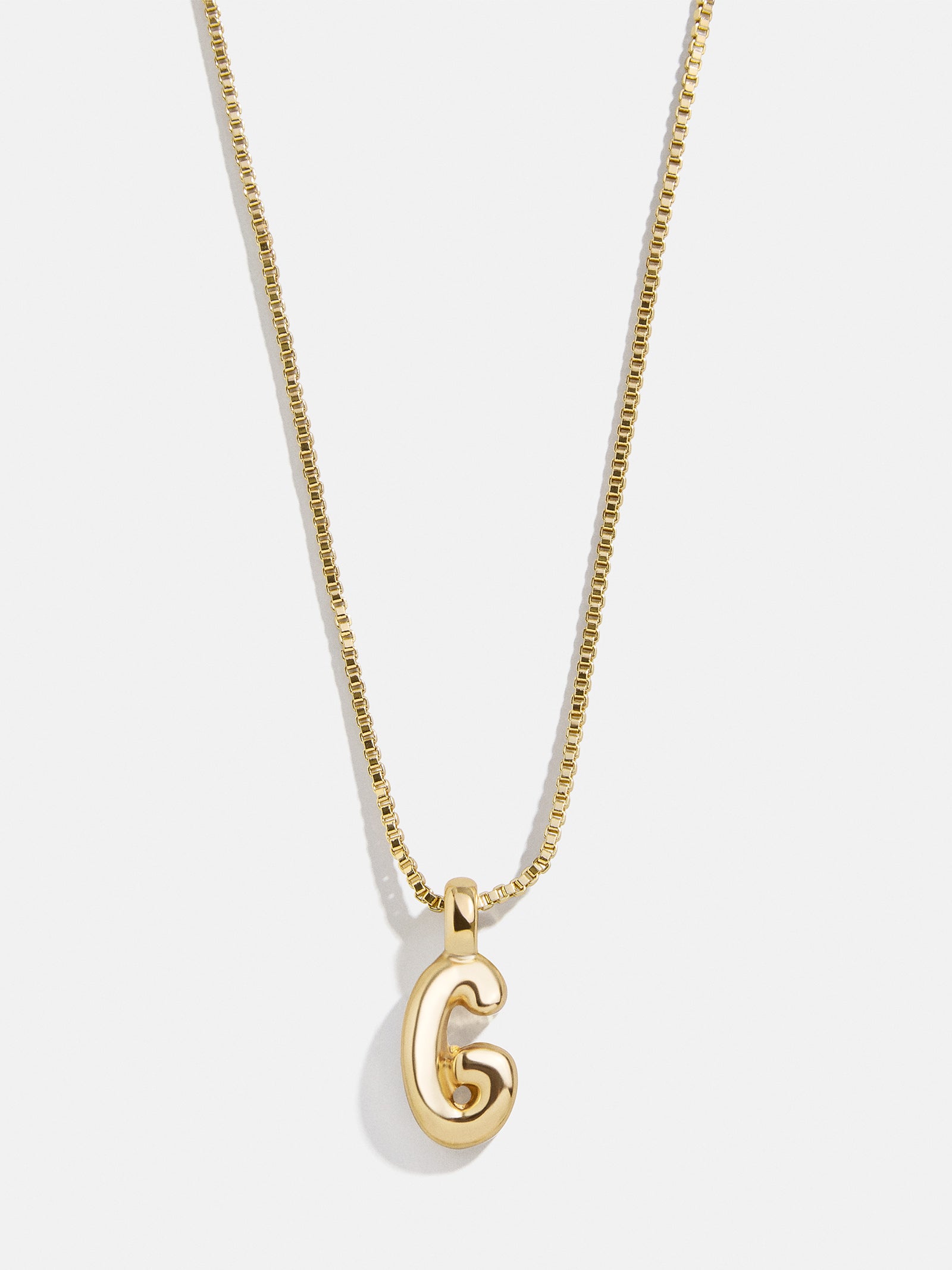 Gwen Mini Bubble Initial Necklace - Gold - Image 10