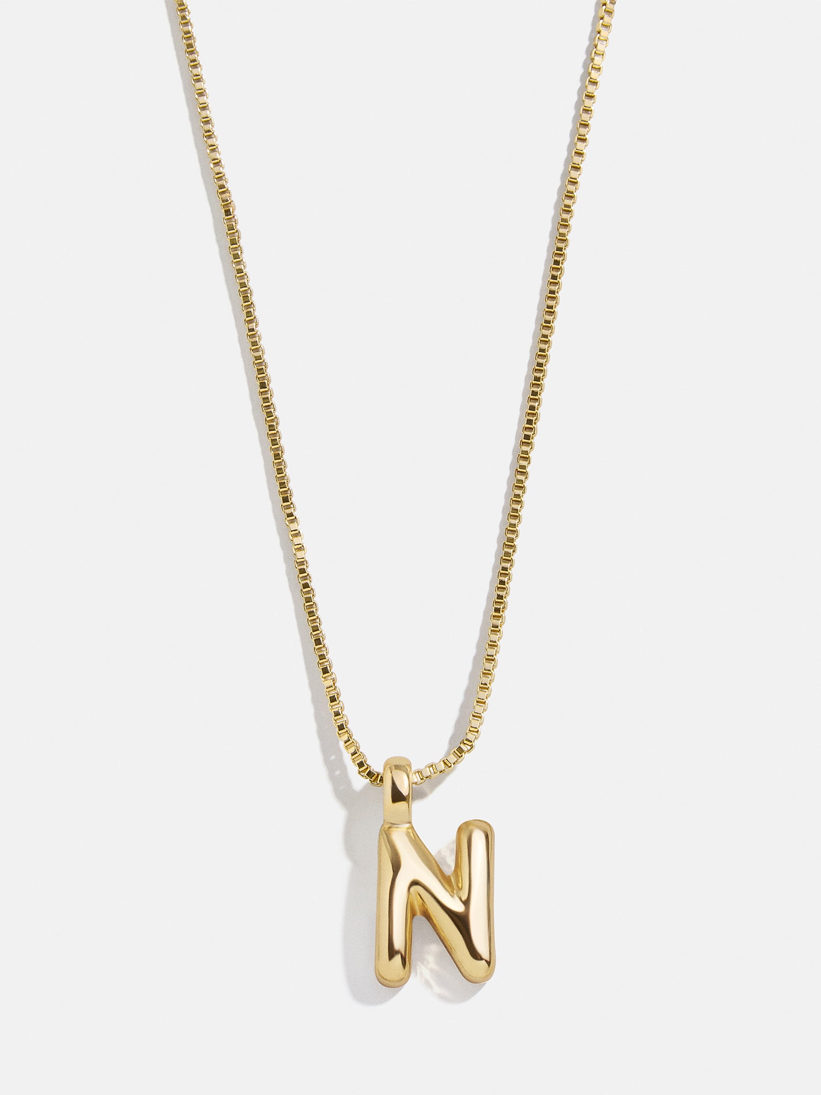 Gwen Mini Bubble Initial Necklace - Gold - Image 17