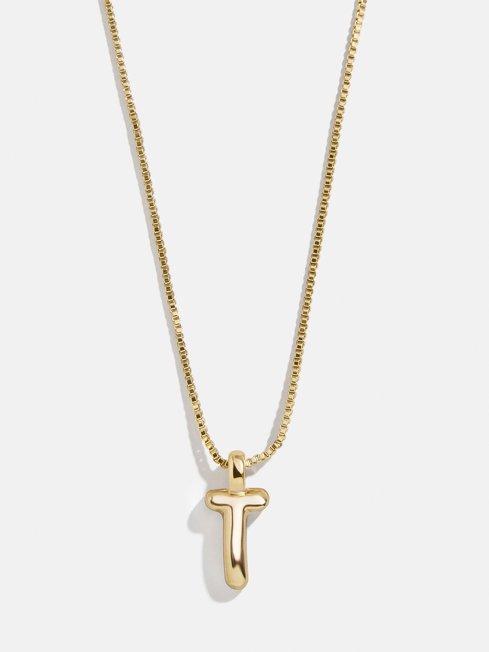 Gwen Mini Bubble Initial Necklace - Gold - Image 23