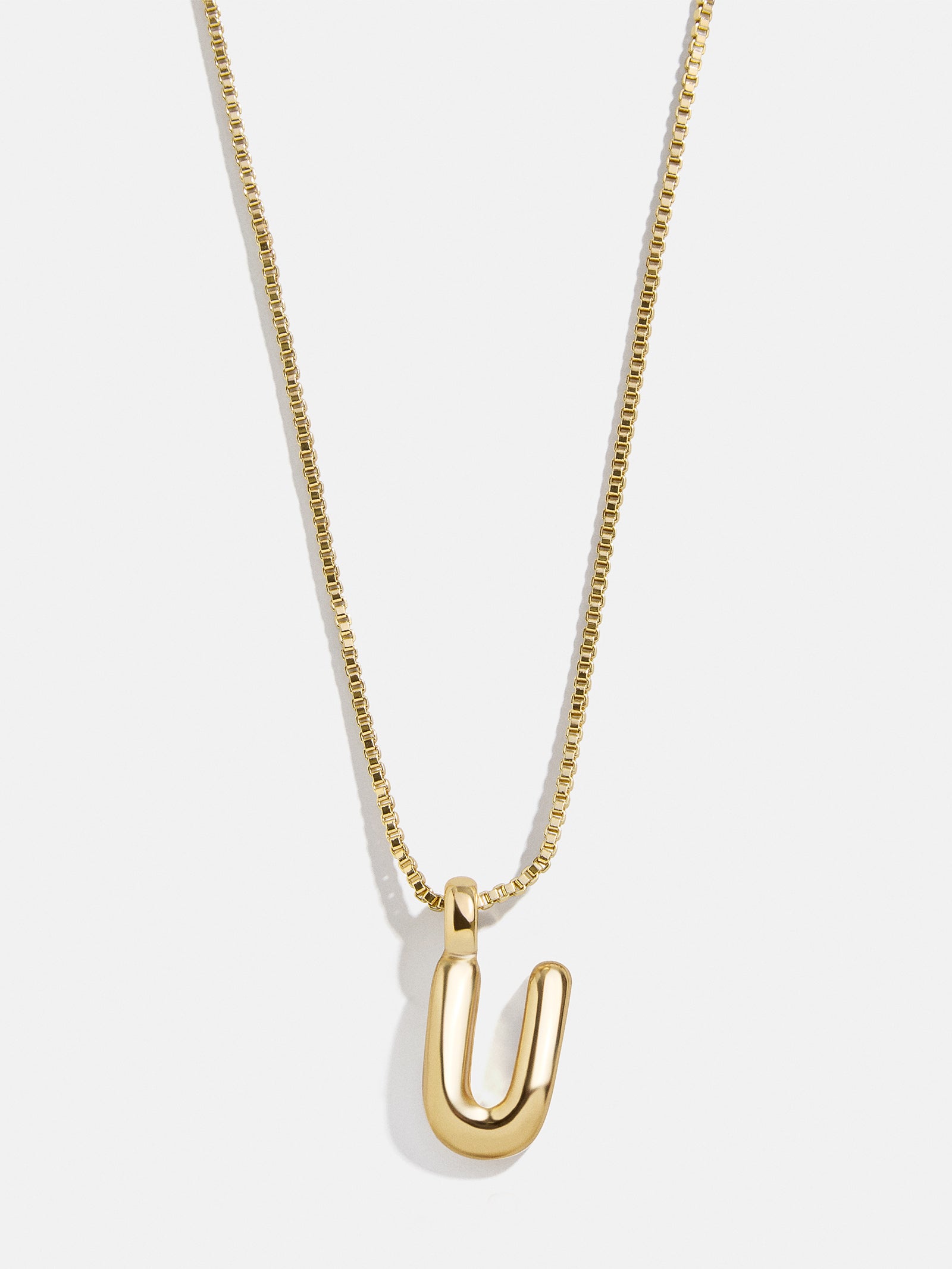 Gwen Mini Bubble Initial Necklace - Gold - Image 24