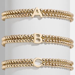 Ivy Initial Pisa Bracelet - Gold