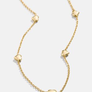 18K Gold Heart Necklace - Heart