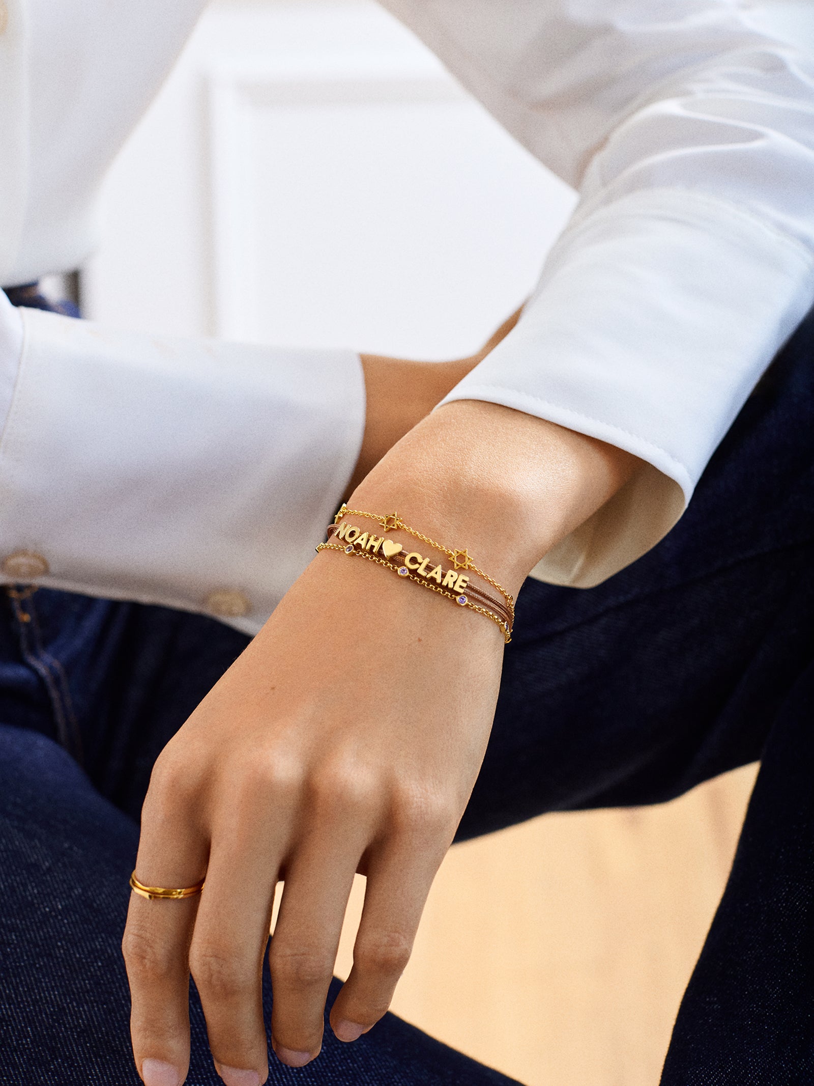 18K Gold Clover Bracelet - Clover - Image 2